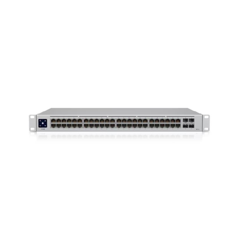 UBNT USW-48-POE 48 PORT GIGABIT + 4X1GB SFP UPLINK 195W POE YÖNETİLEBİLİR RACKMOUNT SWITCH 