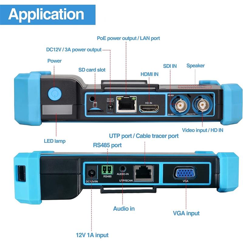 UPTECH IPC-5100C-PLUS 4K 5.4 INC KABLO BULUCU VE KAMERA TEST CİHAZI DOKUNMATİK BATARYALI -20164