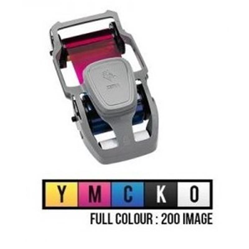 ZEBRA 800300-250EM ZC100/ZC300 UYUMLU TEK YÜZ 200 BASKI RENKLİ RİBON 