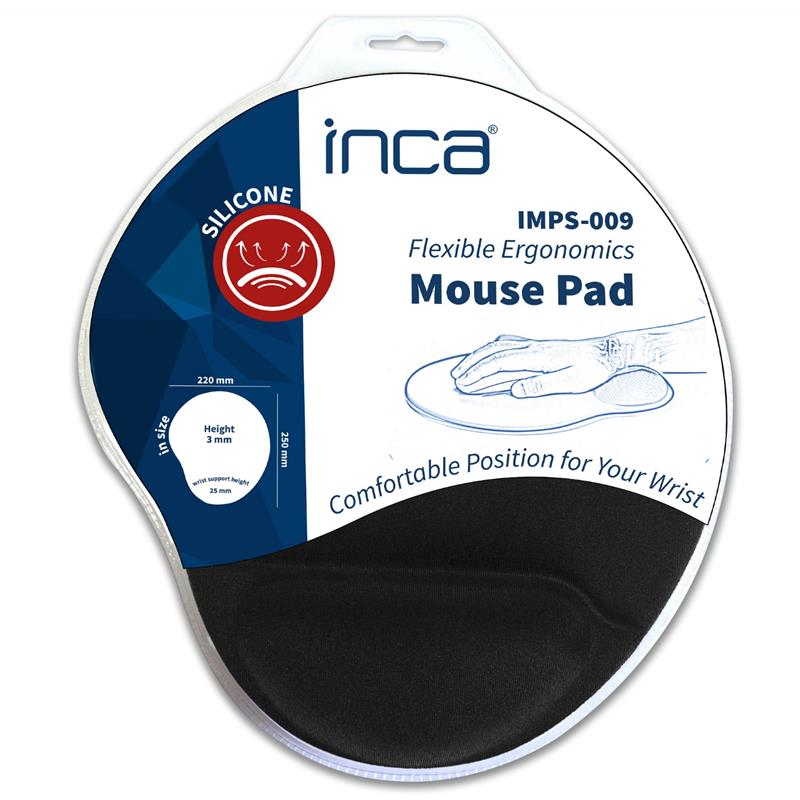 INCA IMPS-009 BILEK DESTEKLI SILIKON MOUSE PAD -9043