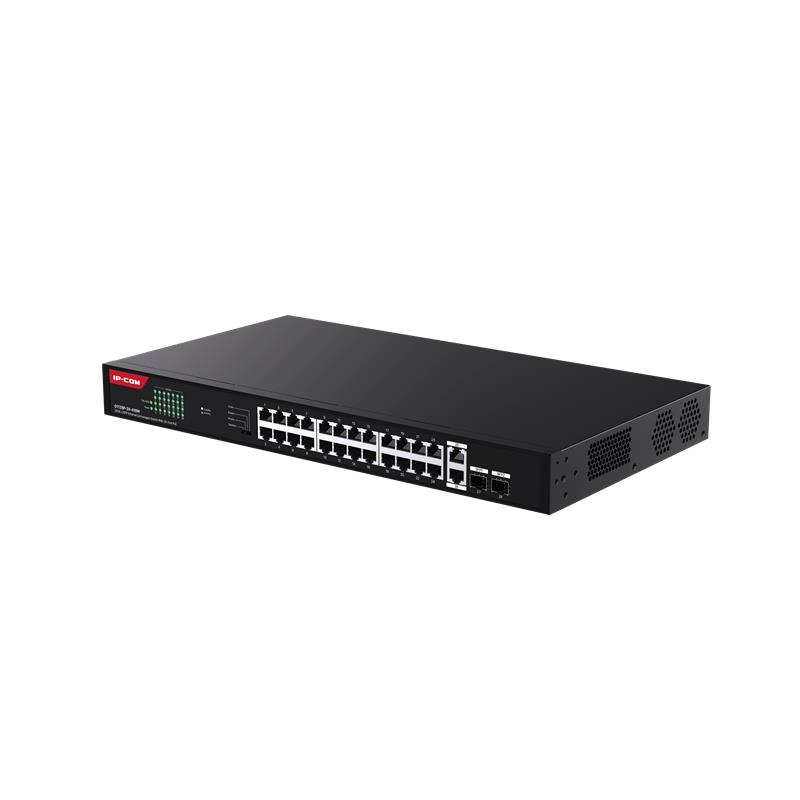 IP-COM G1128-24-410W 24 PORT GIGABIT +2XGB RJ45/SFP UPLINK 370W POE RACKMOUNT SWITCH -9458