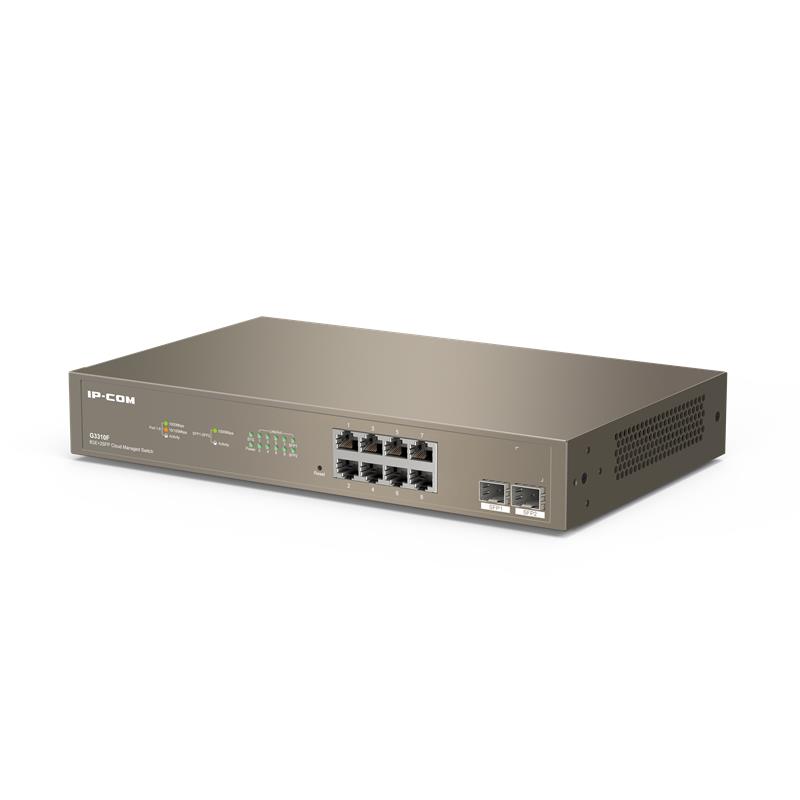 IP-COM G3310F 8 PORT GIGABIT + 2X1GB SFP UPLINK CLOUD YÖNETİLEBİLİR RACKMOUNT SWITCH -9032