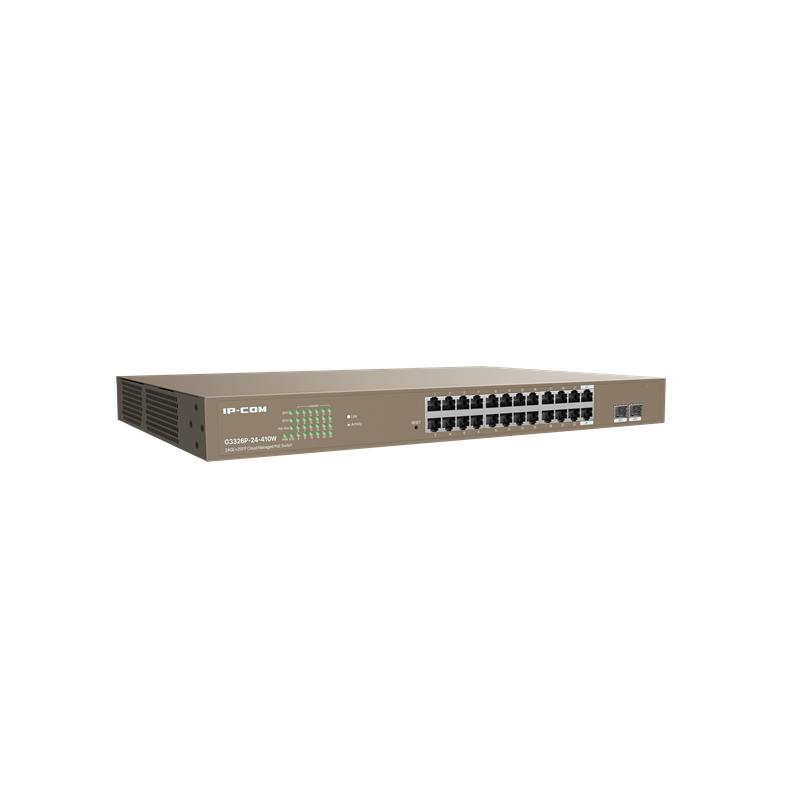 IP-COM G3326P-24-410W 24 PORT GIGABIT+ 2X1GB SFP (COMBO) UPLINK L2 YÖNETİLEBİLİR 370W POE SWITCH -7599