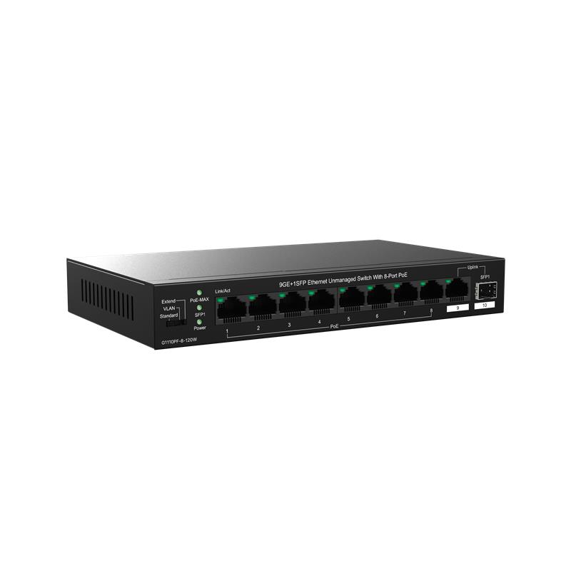 IP-COM IP-G1110PF-8-120W 8 PORT GIGABIT + 1X1GB RJ45/SFP PORT 120W 250 METRE POE SWITCH -15019