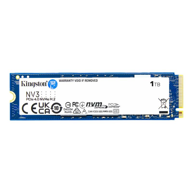1 TB KINGSTON NV3 2280 GEN4 M.2 PCIE 4.0 NVME 6.000/4.000 SNV3S/1000G -5117