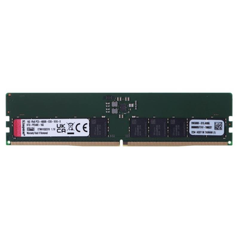 16 GB KINGSTON DDR54800MHZ DIMM CL40 1RX8 1.1V KTD-PE548E-16G 