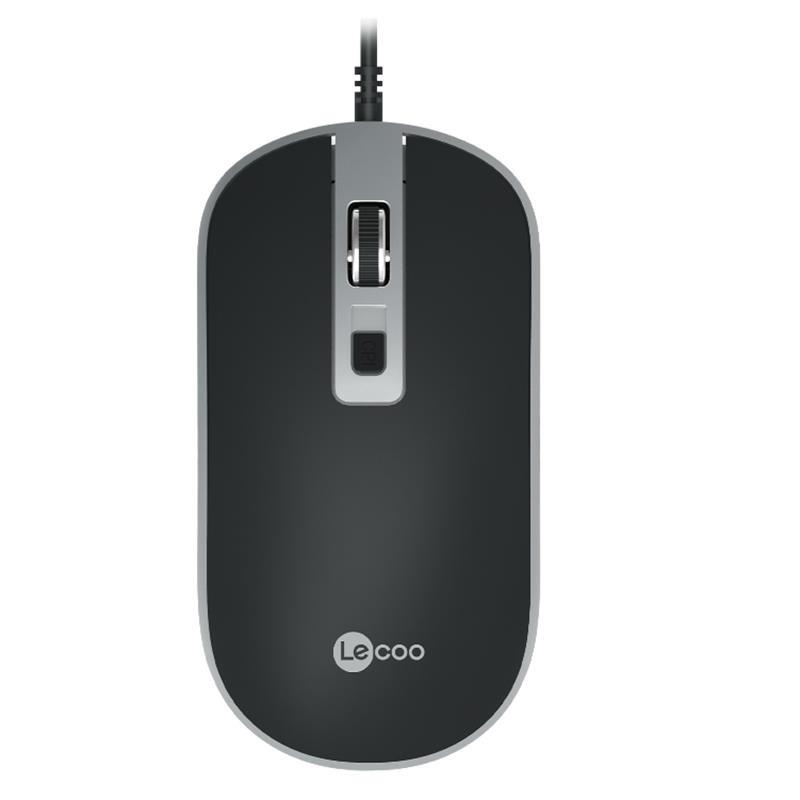 LECOO USB OPTİK KABLOLU MOUSE SİYAH MS104 