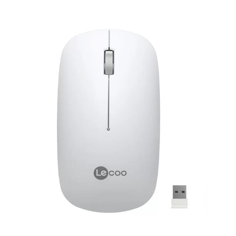 LECOO USB OPTİK KABLOSUZ MOUSE BEYAZ WS214-B 