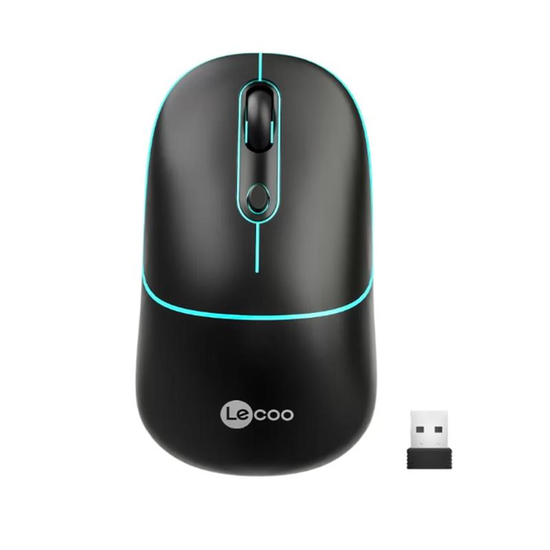 LECOO USB OPTİK KABLOSUZ MOUSE SİYAH WS210-S 