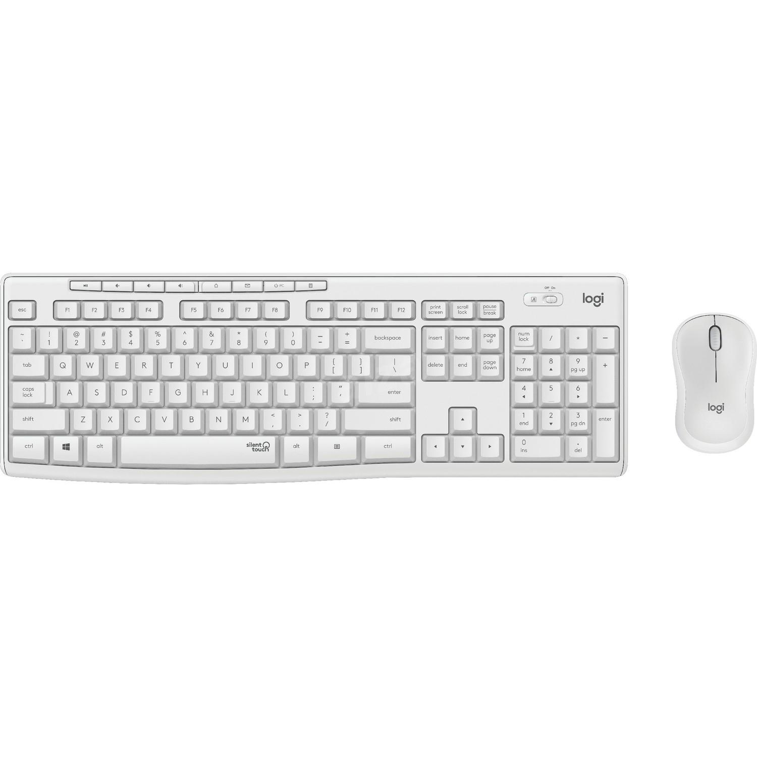 LOGITECH MK295 Q TR SESSİZ KABLOSUZ KLAVYE MOUSE SET BEYAZ 920-010089 -6859