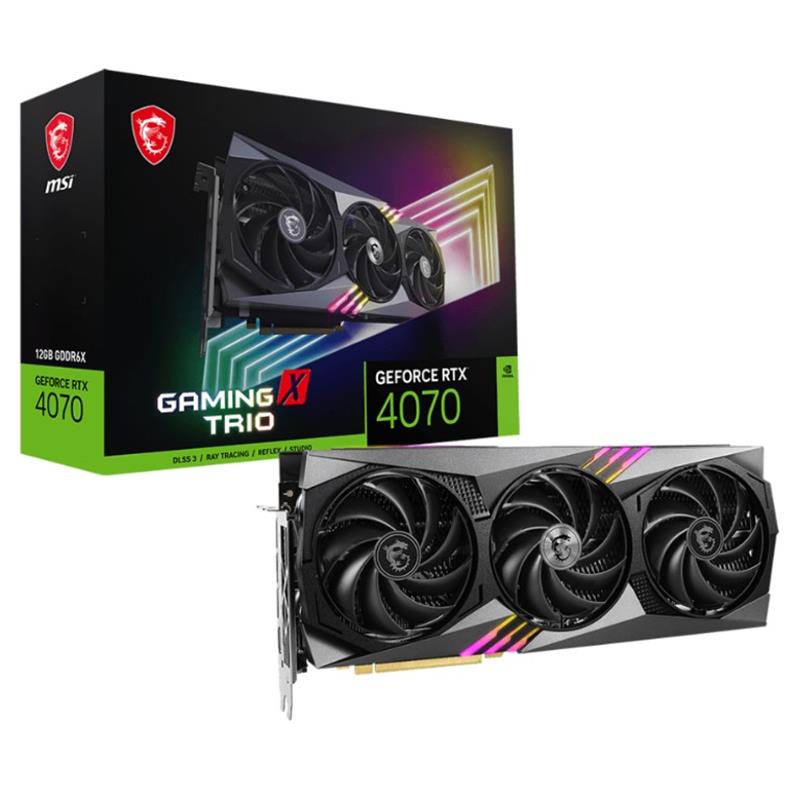 MSI GEFORCE RTX4070 GAMING X TRIO 12G 12GB GDDR6X 192BIT 1XHDMI 3XDP EKRAN KARTI 