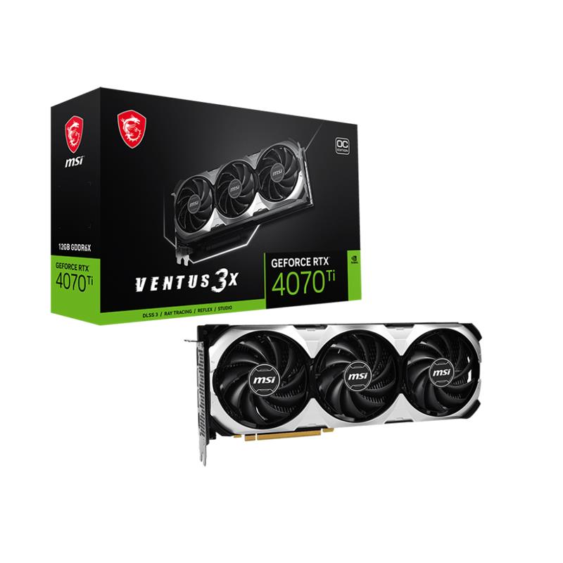 MSI GEFORCE RTX4070TI VENTUS 3X 12G OC 12GB GDDR6X 192BIT 1XHDMI 3XDP EKRAN KARTI 