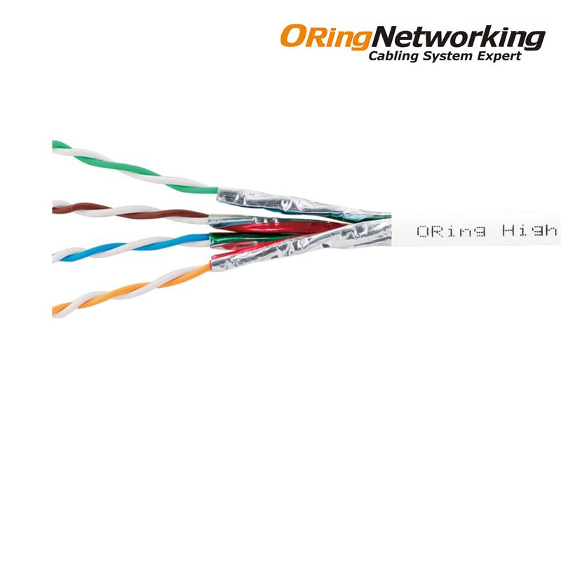 ORING RW-UF06A01WH U/FTP CAT6A 23AWG LSZH 500MHZ 500 METRE BAKIR BEYAZ RENK NETWORK KABLOSU 