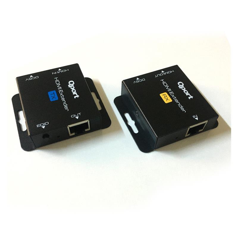 QPORT Q-HEX2 HDMI EXTENDER CAT6 60M 2 Lİ PAKET (ADAPTÖR DAHİL) -9199