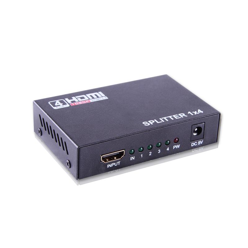 QPORT Q-SPL4 FULL HD 1 GİRİŞ 4ÇIKIŞLI HDMI SPLITTER (SİNYAL ÇOĞALTICI) -9145