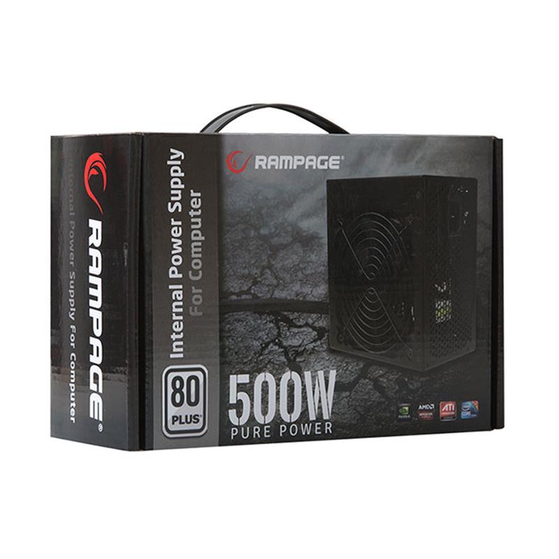 RAMPAGE RMP-500-80P 500W 80 PLUS 12CM FAN AKTİF PFC POWER SUPPLY -6343