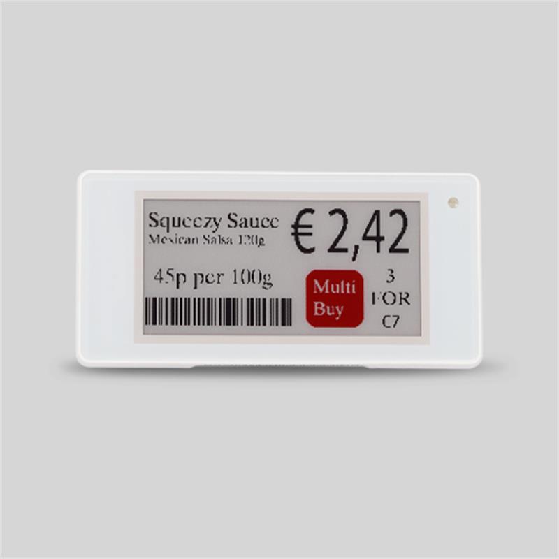 RF 2.13   3 RENKLİ ELEKTRONİK RAF ETİKETİ BEYAZ 