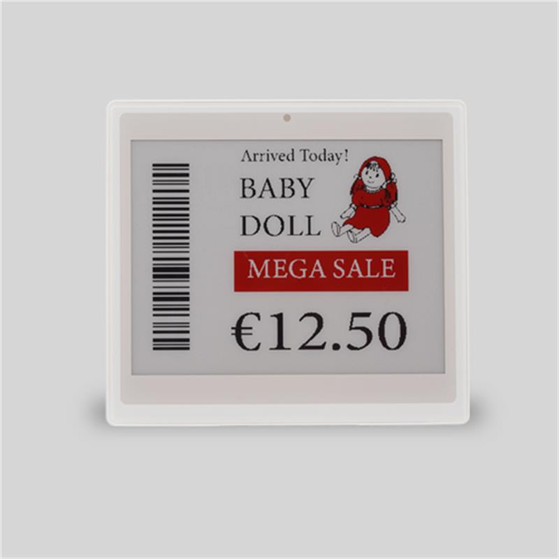 RF 4.20   3 RENKLİ ELEKTRONİK RAF ETİKETİ BEYAZ 