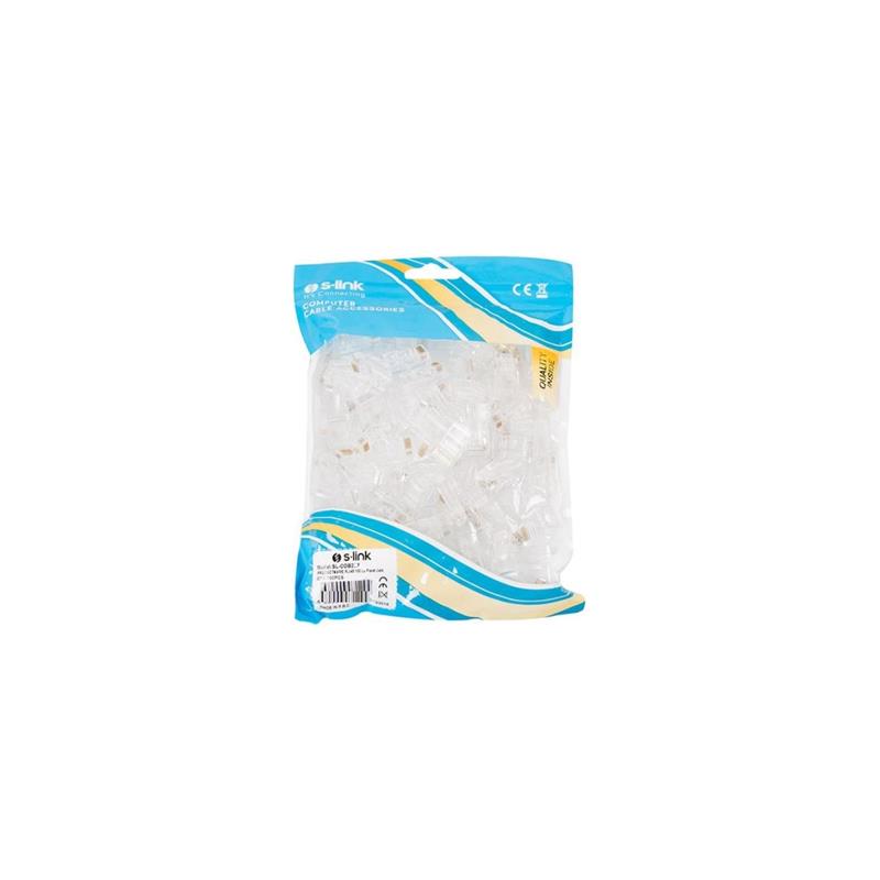 S-LINK SL-COB25P CAT6 100 LÜ PAKET YENİ NESİL JACK UTP KONNEKTÖR -11311