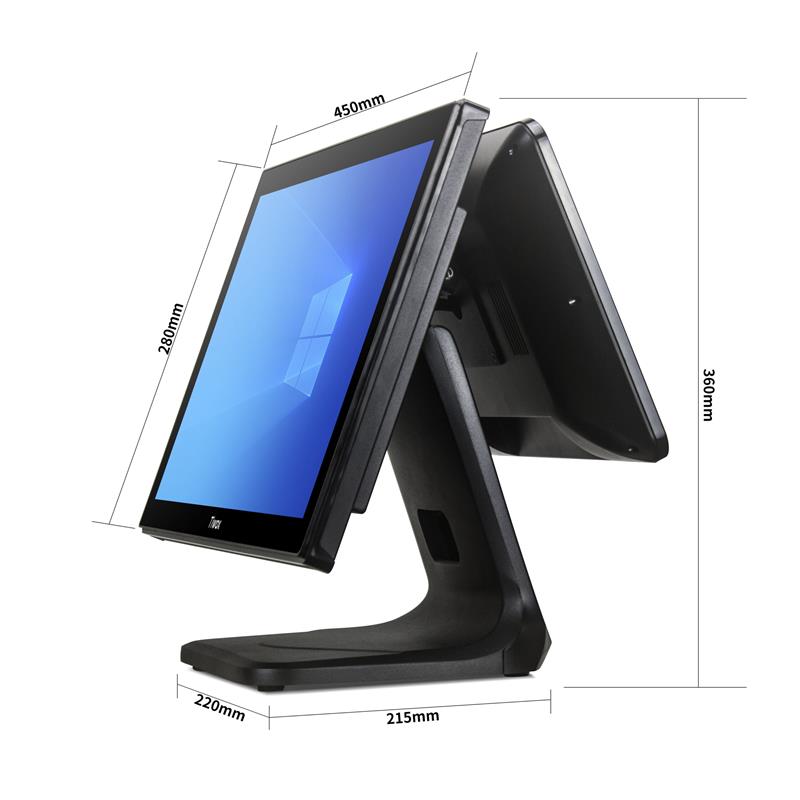 TIWOX TP-7610D 18.5" I7 10.NESİL 128GB NWME SSD 8GB DDR4 RAM 1366X768 DOKUNMATİK POS PC +13.2" MÜŞTERİ EKRANI -14707
