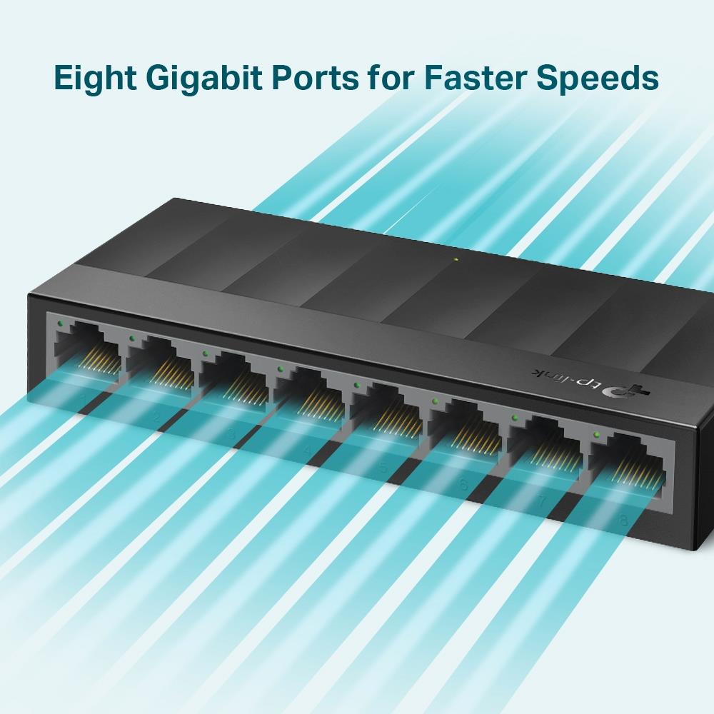 TP-LINK LS1008G 8 PORT GIGABIT PLASTİK KASA SWITCH -8293