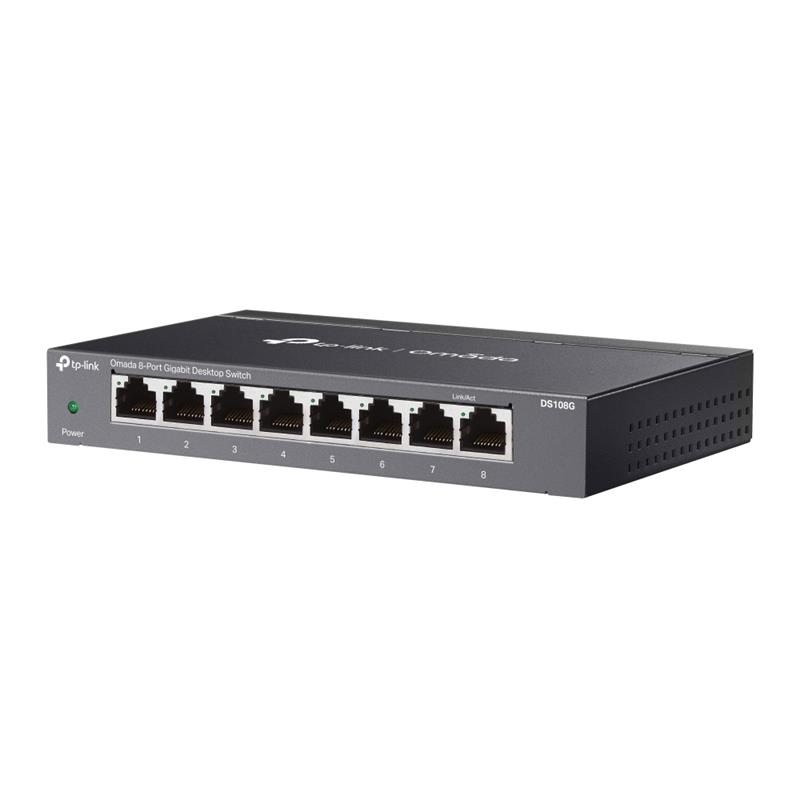 TP-LINK OMADA DS108G 8 PORT GIGABIT MASAÜSTÜ METAL KASA SWITCH -9186