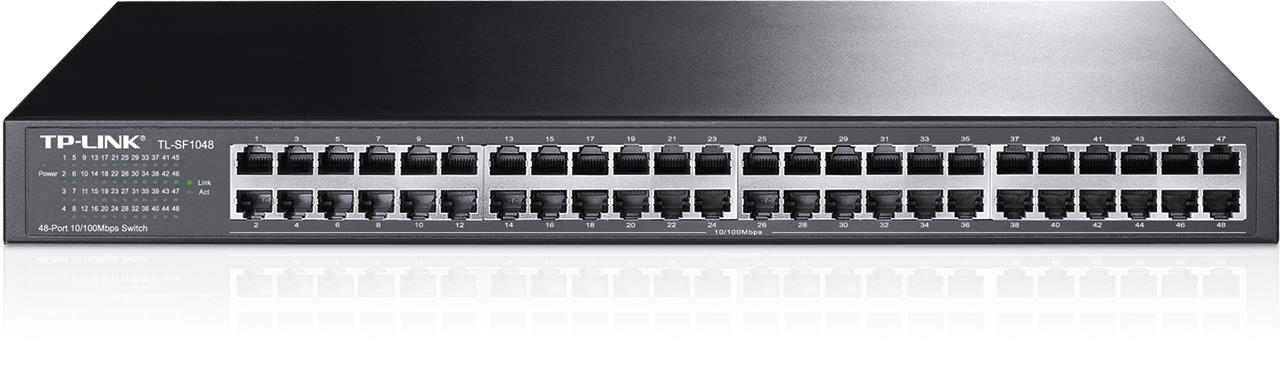 TP-LINK TL-SF1048 48 PORT 10/100 METAL KASA RACKMOUNT SWITCH 