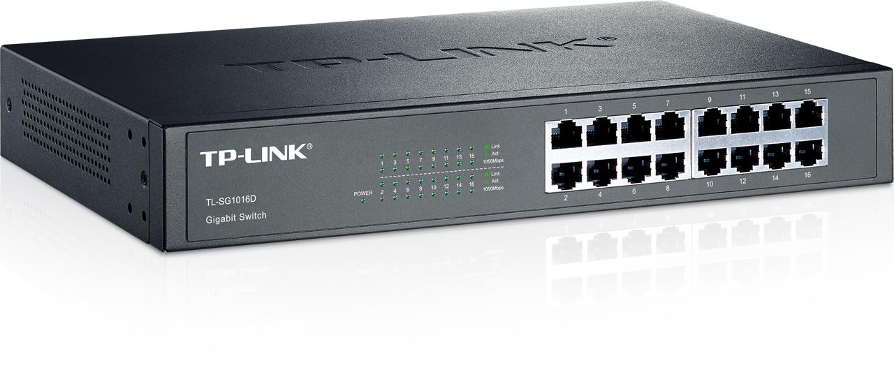 TP-LINK TL-SG1016D 16 PORT GIGABIT DESKTOP RACKMOUNT SWITCH -7902