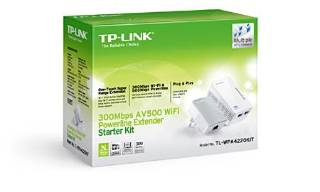 TP-LINK TL-WPA4220 KIT 300MBPS AV600 PRIZ TİPİ POWERLINE GENISLETICI -7955