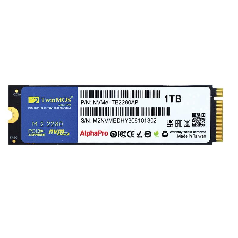 1 TB TWINMOS M.2 PCIe NVMe 3600/3250 NVMe1TB2280AP -5599