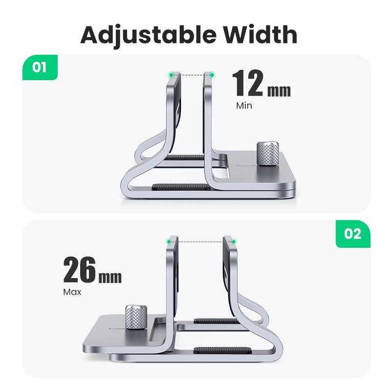 UGREEN ALÜMİNYUM NOTEBOOK MACBOOK DİKEY MASAÜSTÜ STANDI 20471 -11427