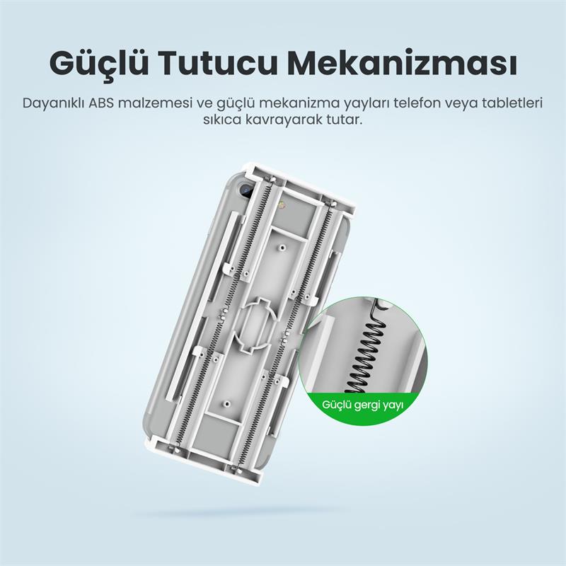 UGREEN FLEXIBLE ESNEK YATAK MASA TELEFON TUTUCU SİYAH 80906 -10822