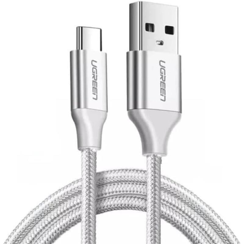 UGREEN USB-C TO USB-A 3A QC HIZLI ŞARJ KABLOSU 1 MT BEYAZ 60121 