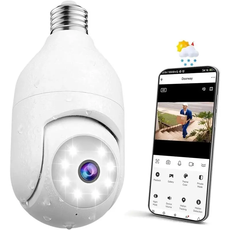 URANIUM ANP-PT4315BSWL 2MP 2.8MM LENS 15 METRE IR LED E27 WI-FI AMPUL TİPİ KAMERA-13492