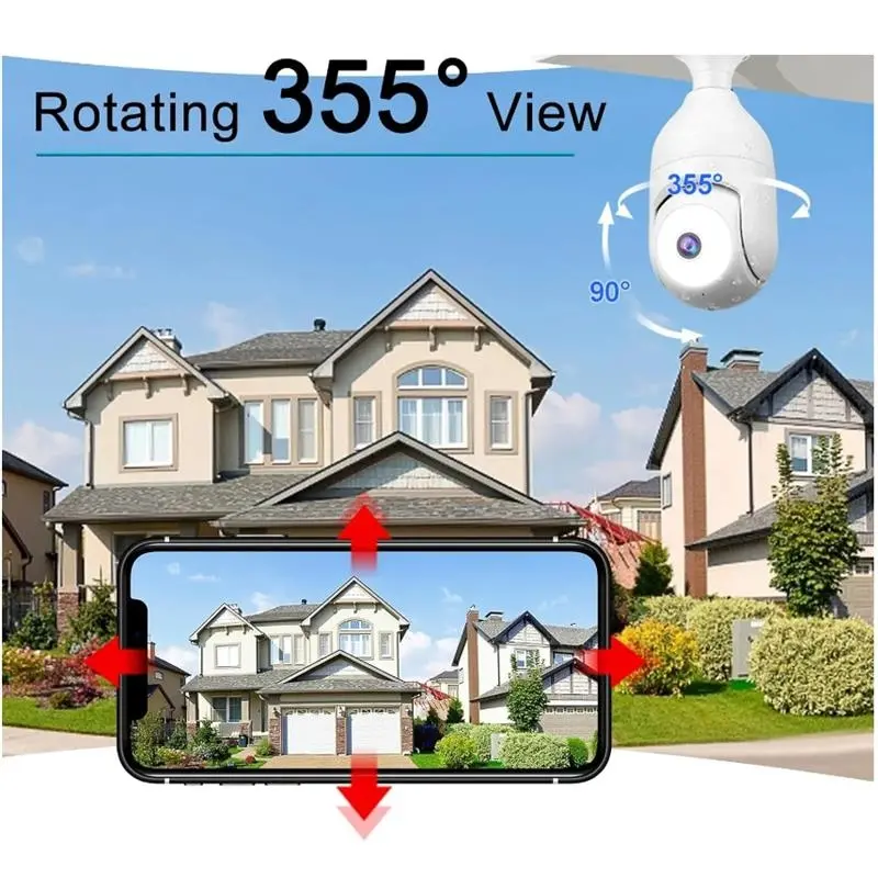 URANIUM ANP-PT4315BSWL 2MP 2.8MM LENS 15 METRE IR LED E27 WI-FI AMPUL TİPİ KAMERA-13493