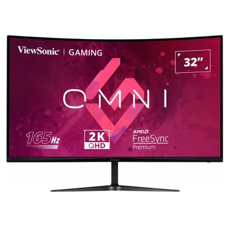 32 VIEWSONIC VX3218C-2K GAMING 1MS 180HZ 2XHDMI 1XDP QHD 2560X1440 HOPARLOR CERCEVESIZ CURVED VESA SİYAH 