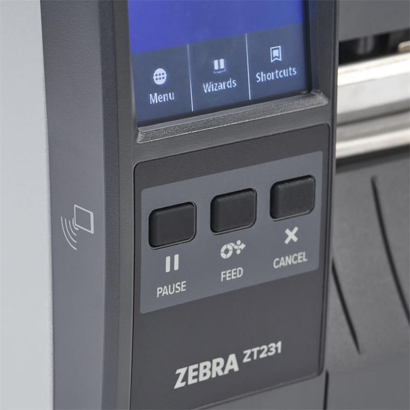 ZEBRA ZT231 (ZT23142-T0E000FZ) 203DPI TERMAL TRANSFER USB+SERİ+ETHERNET METAL KASA END. BARKOD YAZICI (RİBONLU KULLANIM)-8046