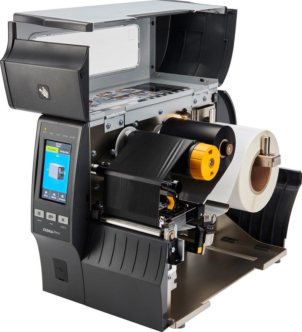 ZEBRA ZT411 (ZT41142-T0E0000Z) 203DPI TERMAL TRANSFER USB+SERİ+ETHERNET BARKOD YAZICI (RİBONLU KULLANIM) -8036